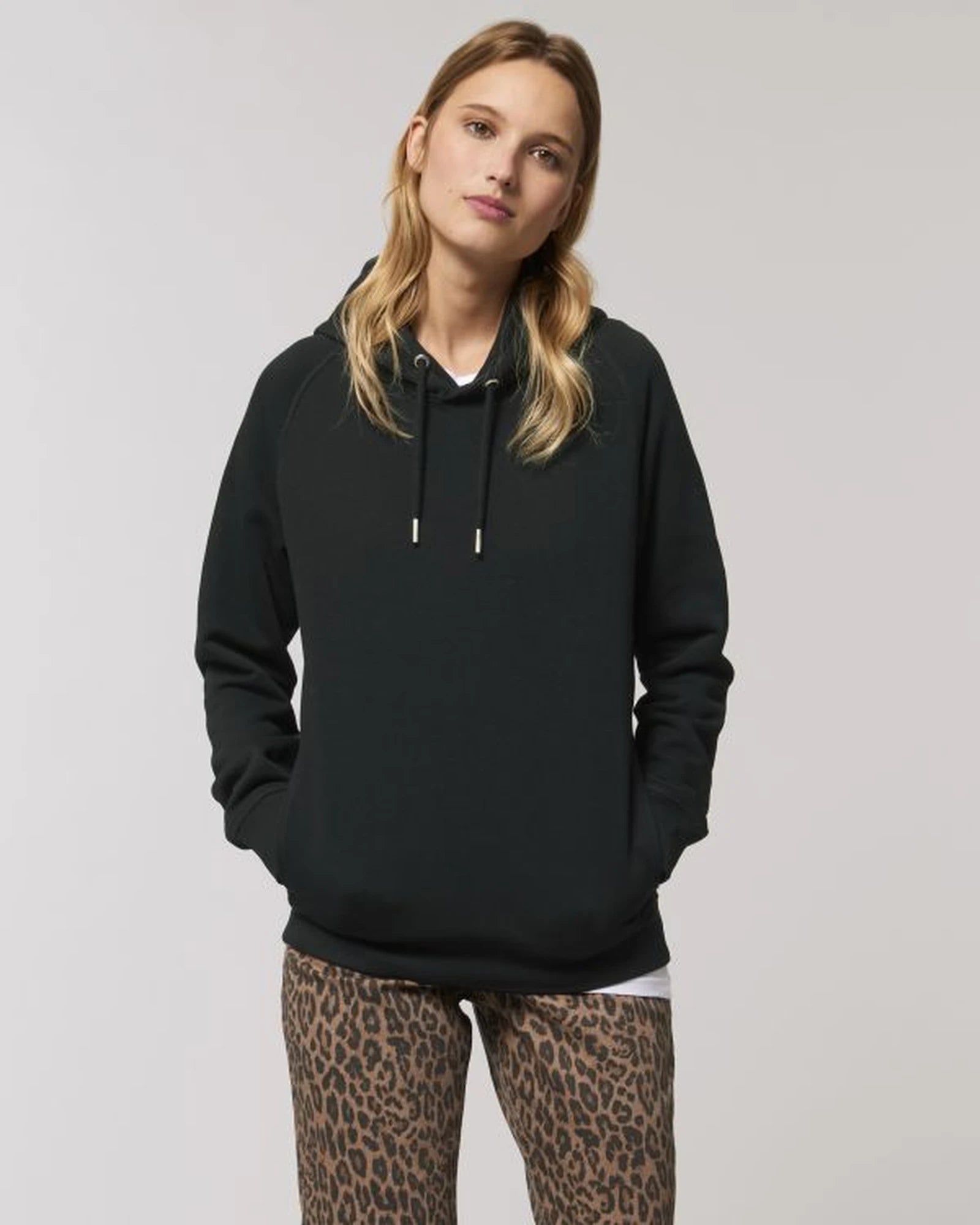 Hoodie Stanley/Stella Sider om te personaliseren - Zwart