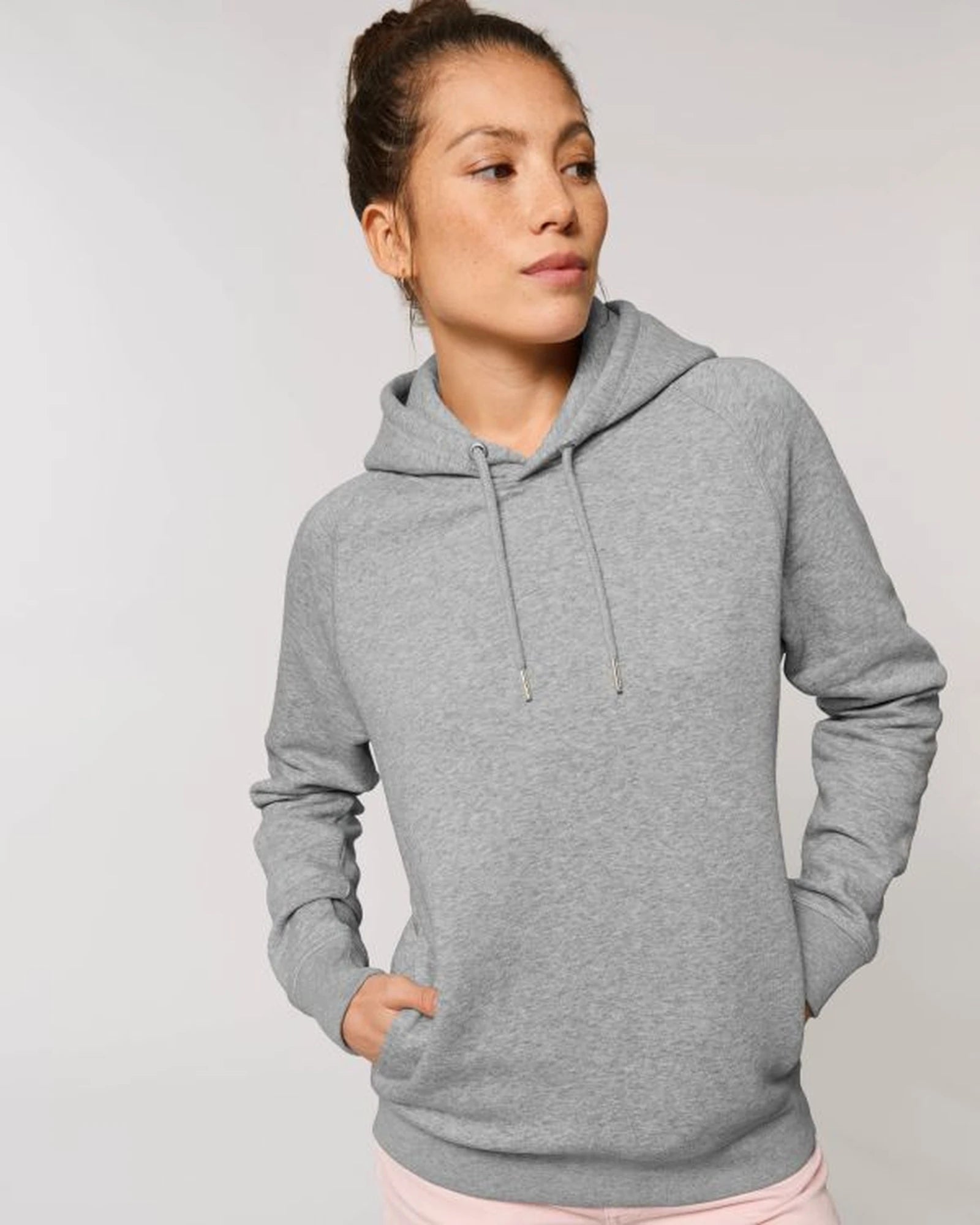 Hoodie Stanley/Stella Sider om te personaliseren - Gemêleerd grijs