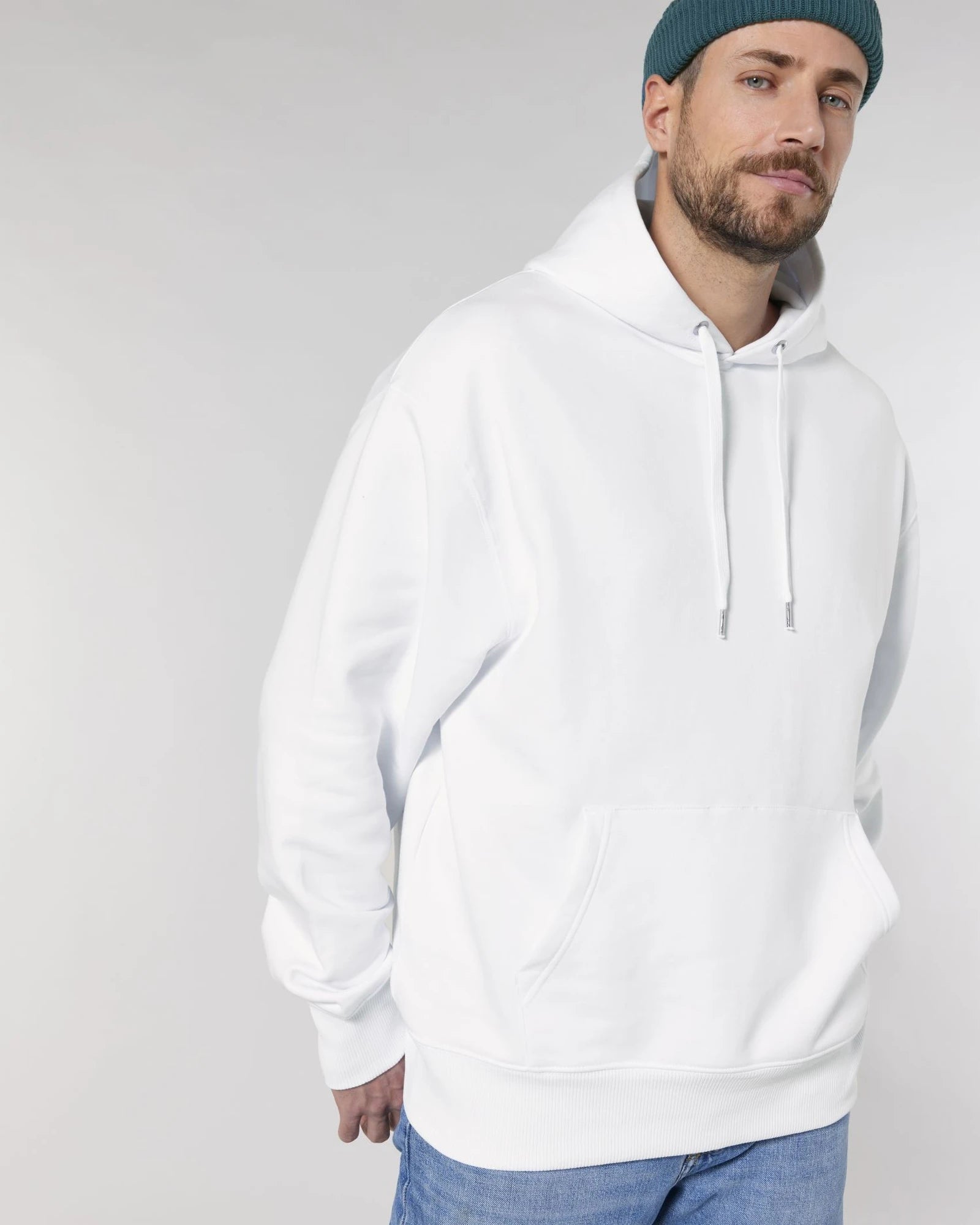 Hoodie bio-katoen Stanley/Stella om te personaliseren - Wit