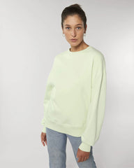 Sweater biologisch katoen om te personaliseren - Steelgroen