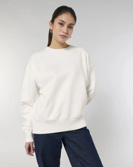 Sweater biologisch katoen om te personaliseren - Gebroken wit