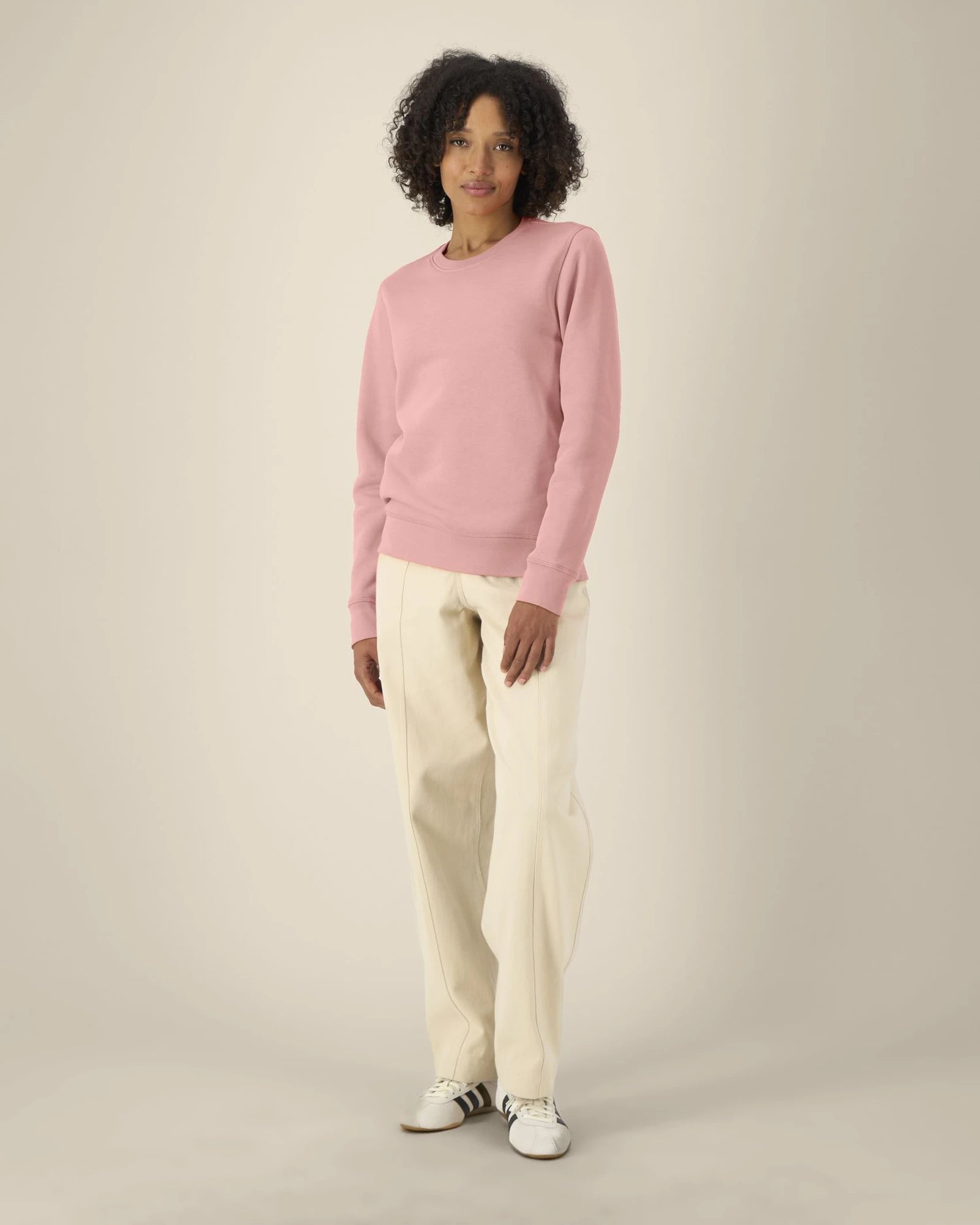 Sweater biologisch katoen om te personaliseren - Canyon roze