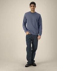 Sweater biologisch katoen om te personaliseren - Blauwgrijs
