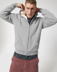 Hoodie sherpa Stanley/Stella Hygger om te personaliseren - Gemêleerd grijs