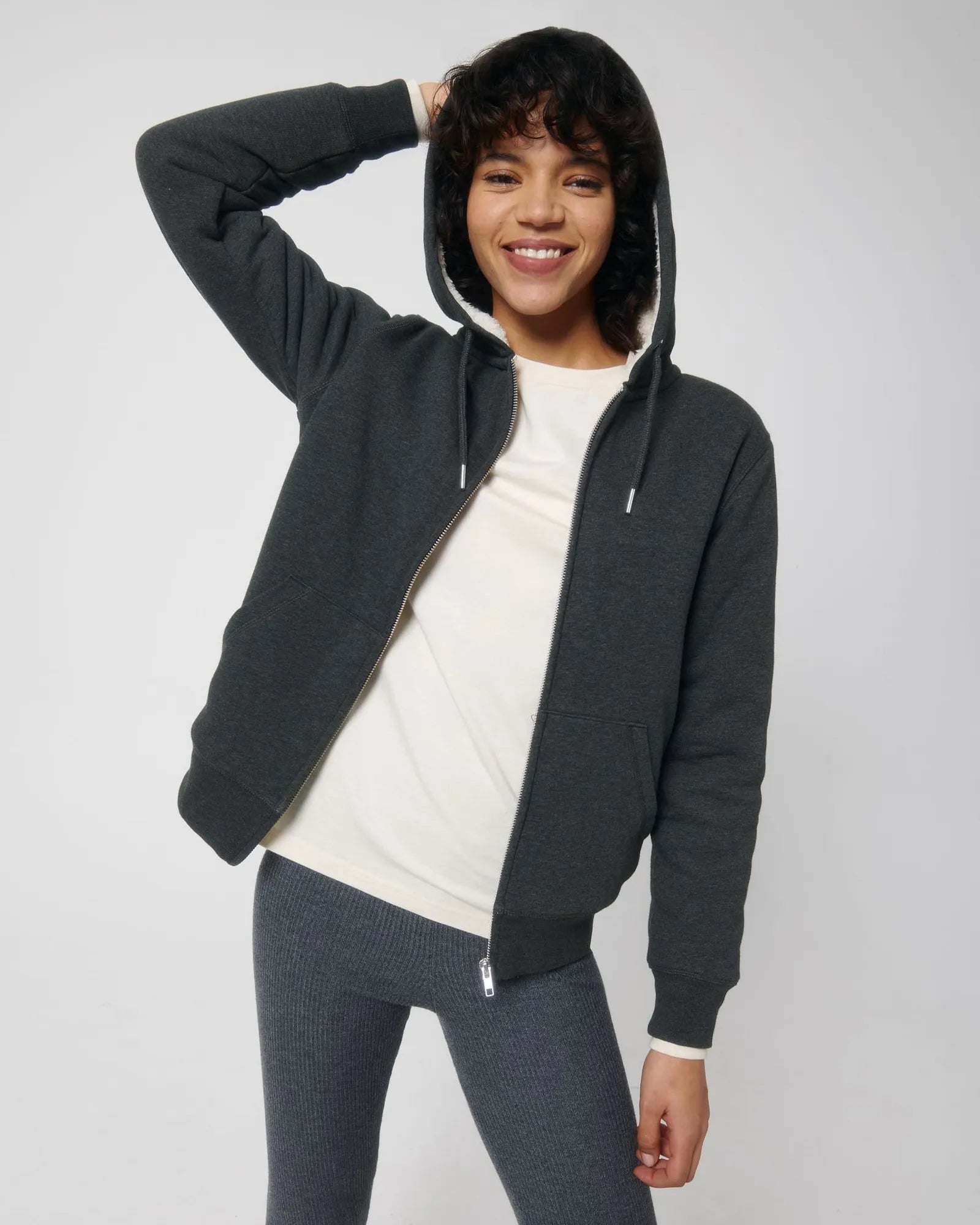 Hoodie sherpa Stanley/Stella Hygger om te personaliseren - 20