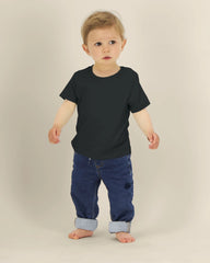 Kinder-T-shirt Stanley/Stella om te personaliseren - Zwart