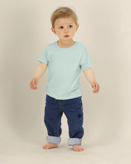Kinder-T-shirt Stanley/Stella om te personaliseren - Caribisch Blauw
