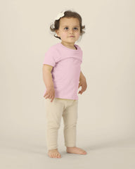 Kinder-T-shirt Stanley/Stella om te personaliseren - Katoenroze