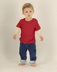 Kinder-T-shirt Stanley/Stella om te personaliseren - Rood