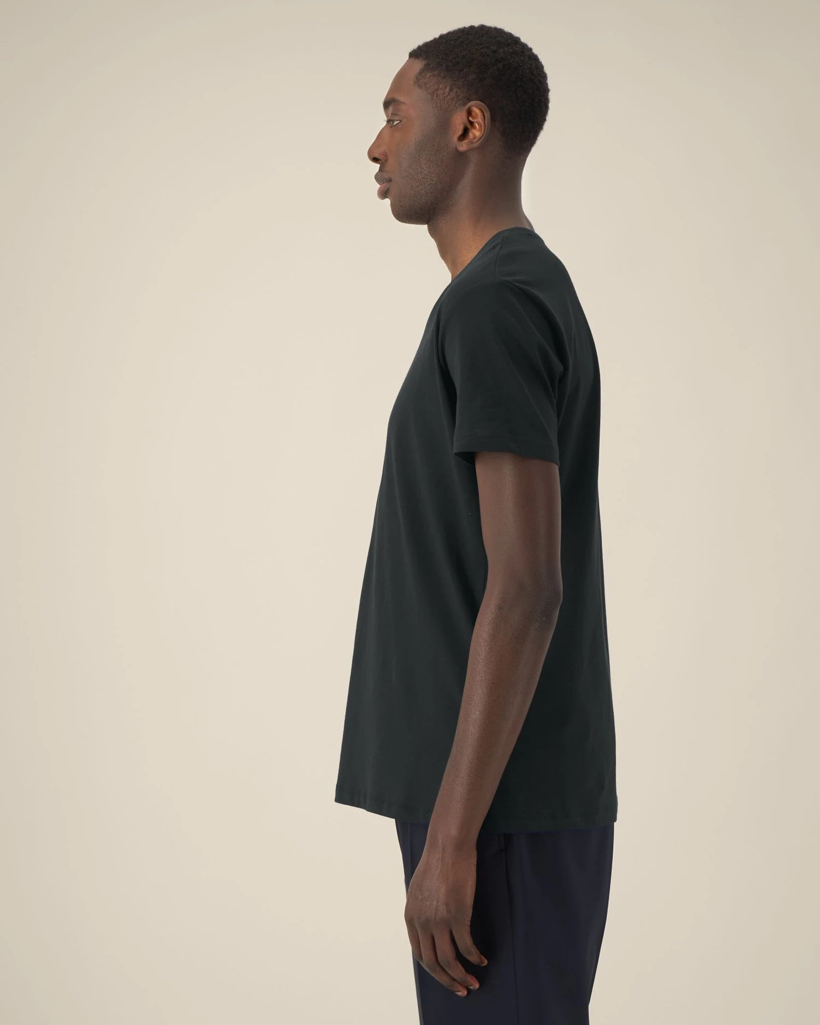 T-shirt V-hals biologisch katoen om te personaliseren - 1