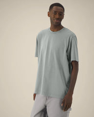 T-shirt lange mouwen Stanley/Stella om te personaliseren - Garendyed mistgrijs