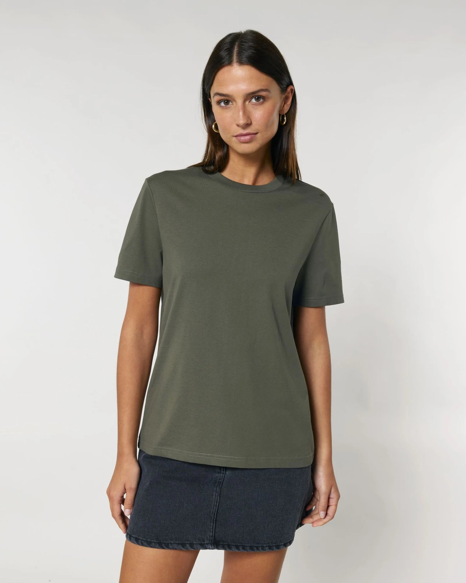 T-shirt Stanley/Stella om te personaliseren - Kaki