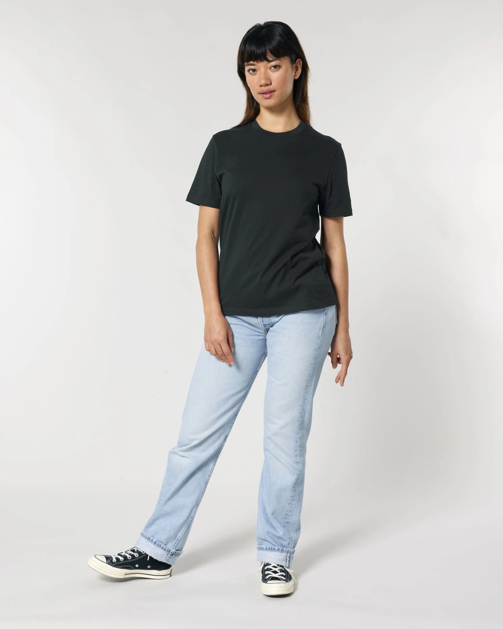 T-shirt Stanley/Stella om te personaliseren - Zwart