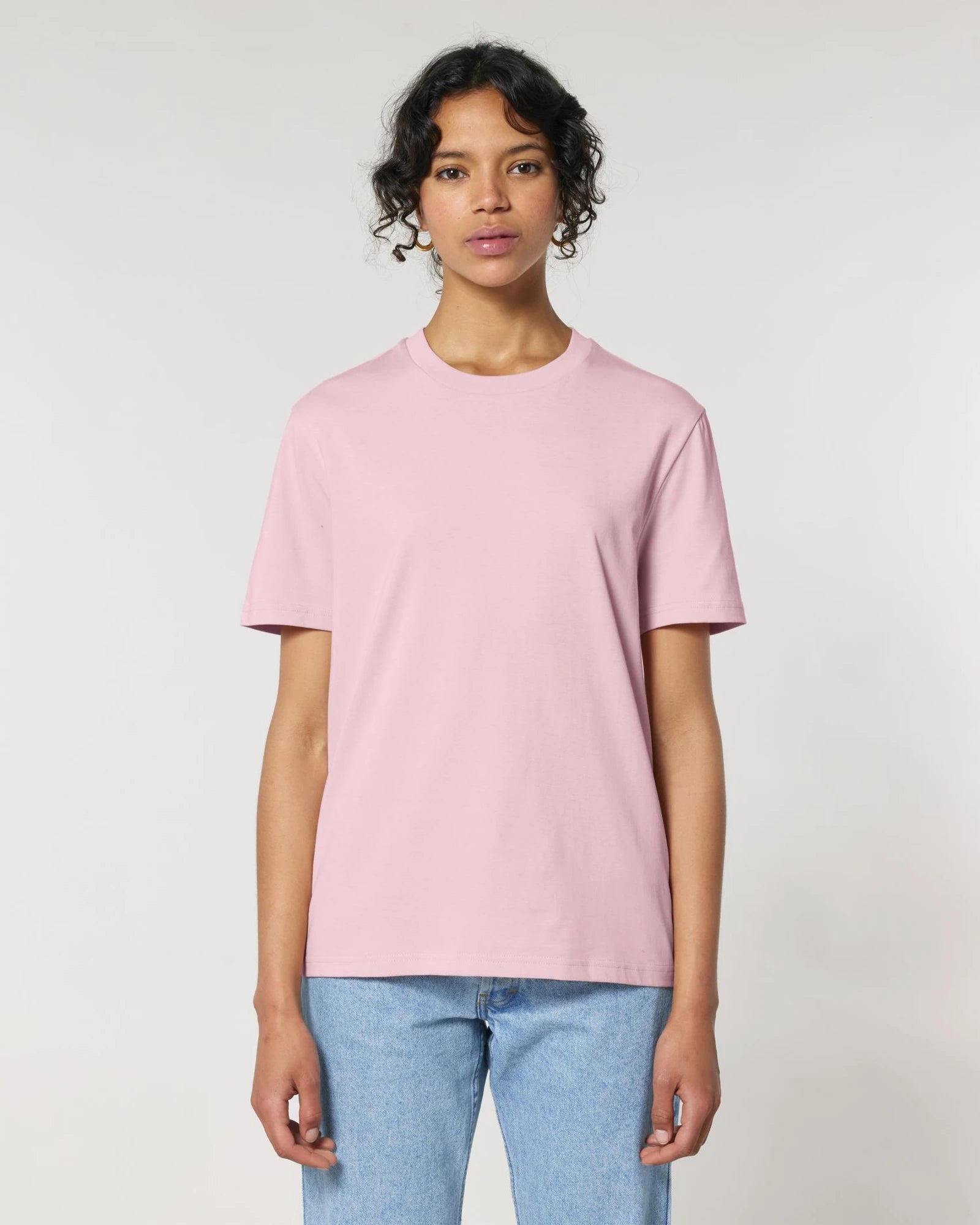 T-shirt Stanley/Stella om te personaliseren - Katoenroze