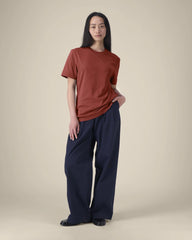T-shirt Stanley/Stella om te personaliseren - aardetint rood
