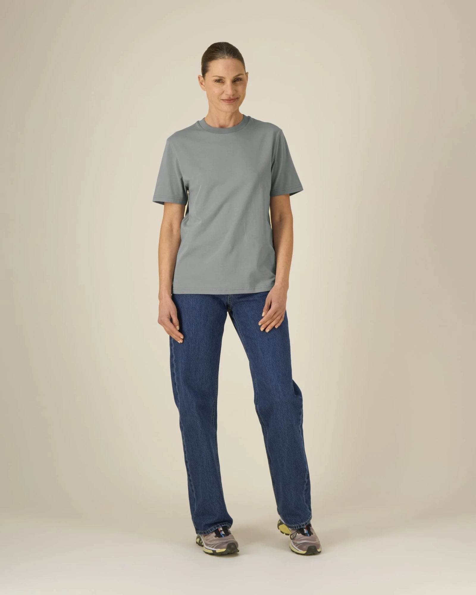 T-shirt Stanley/Stella om te personaliseren - Mistgrijs