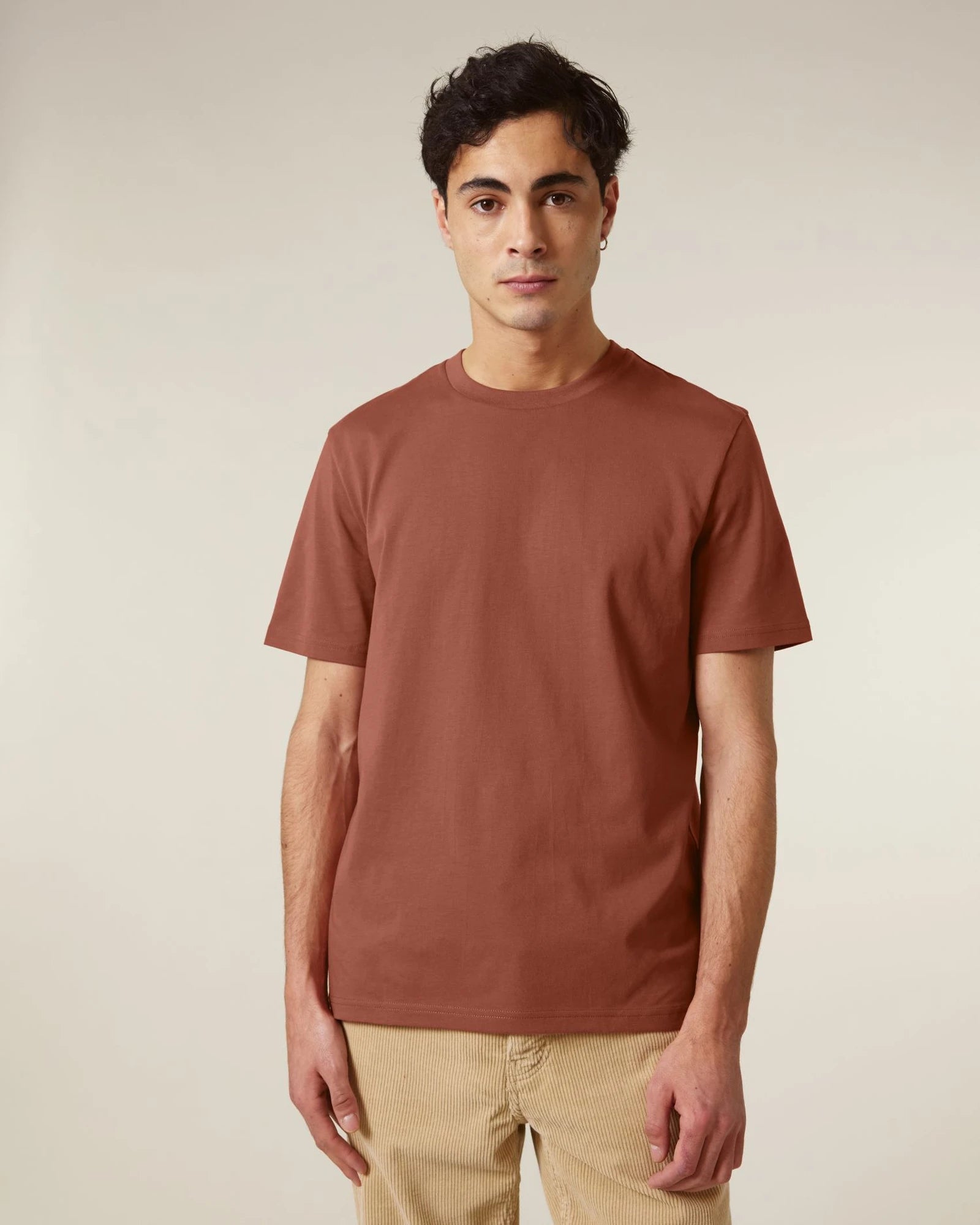 T-shirt Stanley/Stella om te personaliseren - Heritage bruin