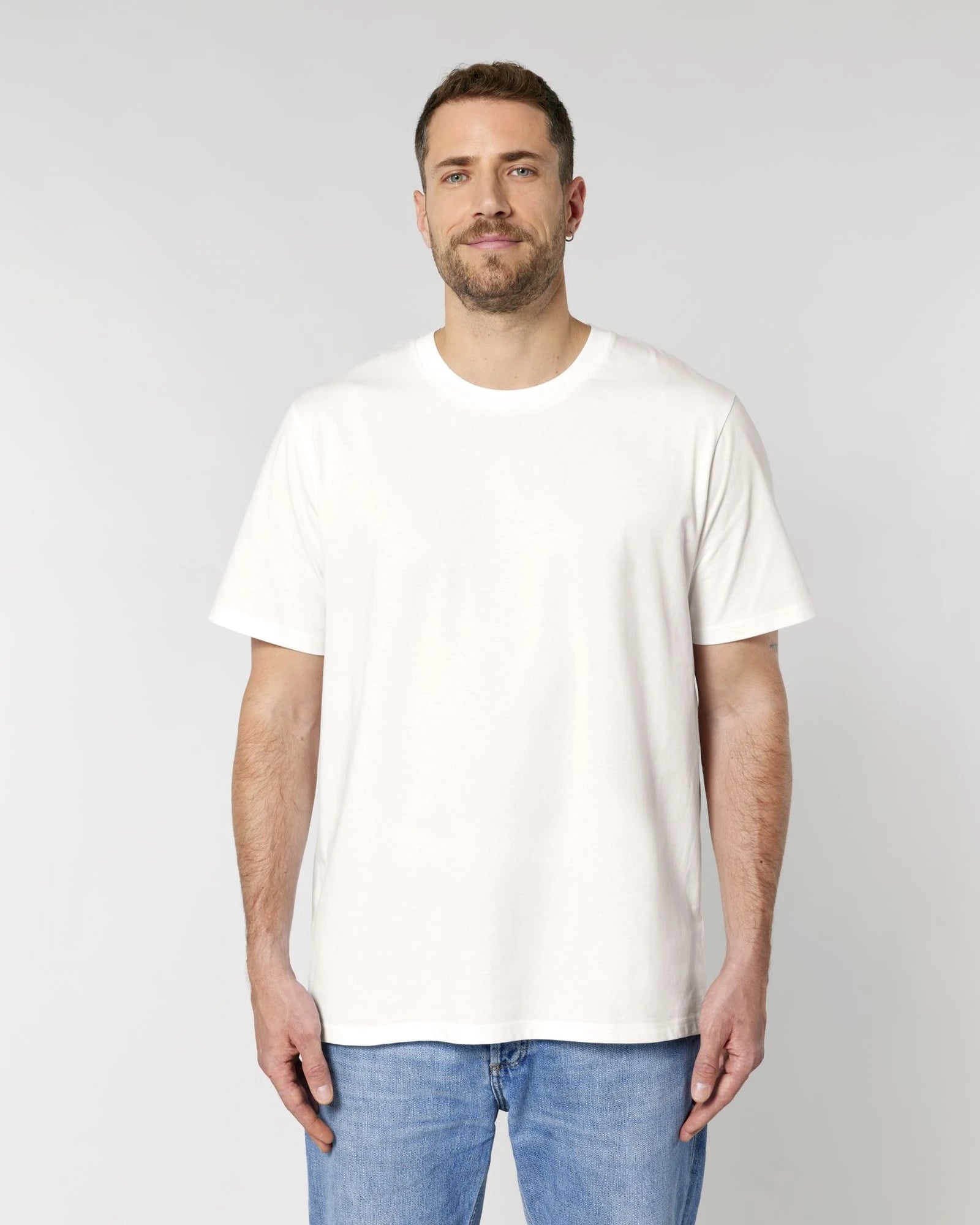 T-shirt Stanley/Stella om te personaliseren - Gebroken wit