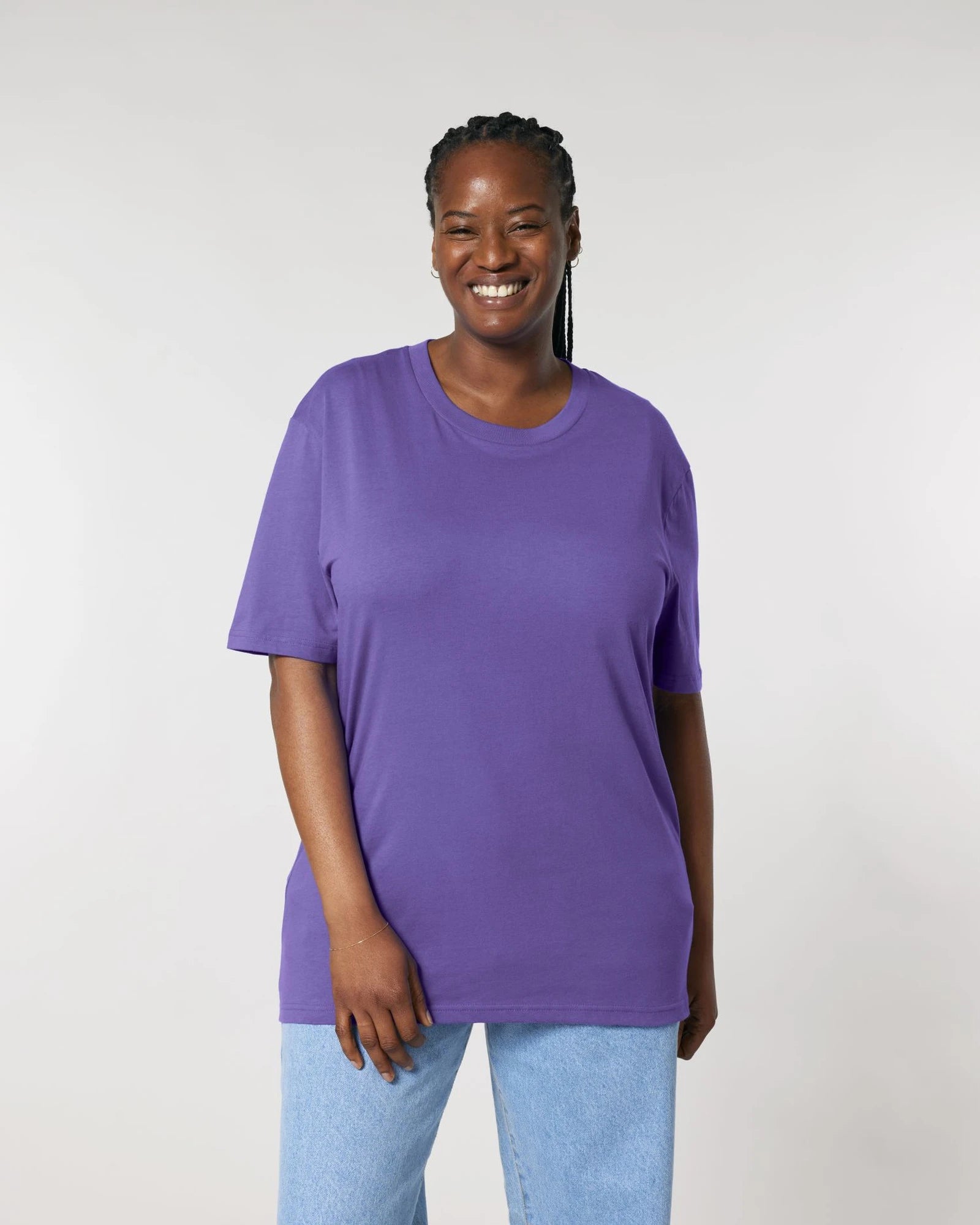 T-shirt Stanley/Stella om te personaliseren - Purple Love