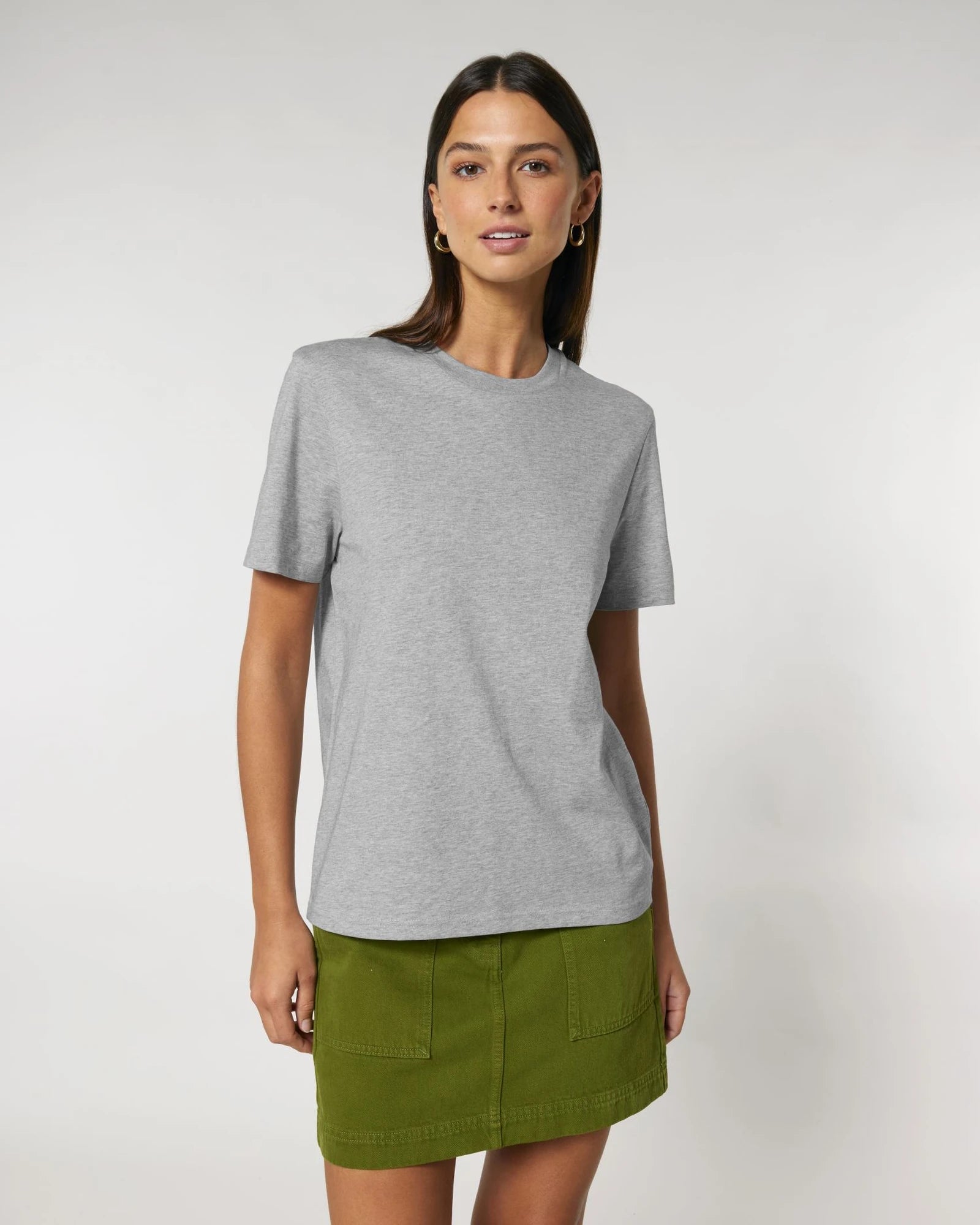 T-shirt Stanley/Stella om te personaliseren - Gemêleerd grijs