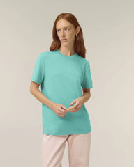 T-shirt Stanley/Stella om te personaliseren - Poolblauw