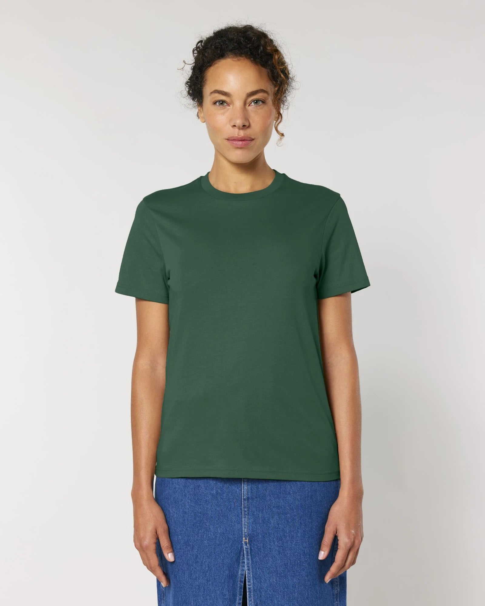 T-shirt biologisch katoen om te personaliseren - Flessengroen