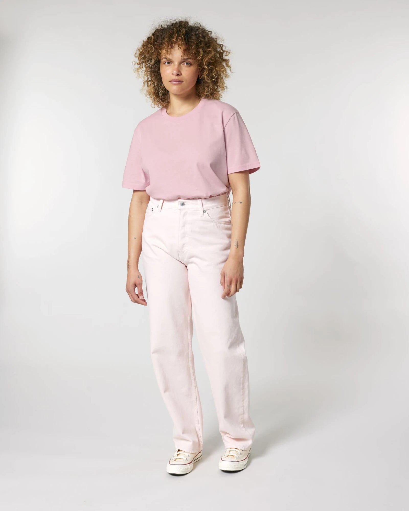 T-shirt biologisch katoen om te personaliseren - Katoenroze