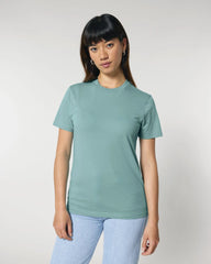 T-shirt biologisch katoen om te personaliseren - Teal Monstera