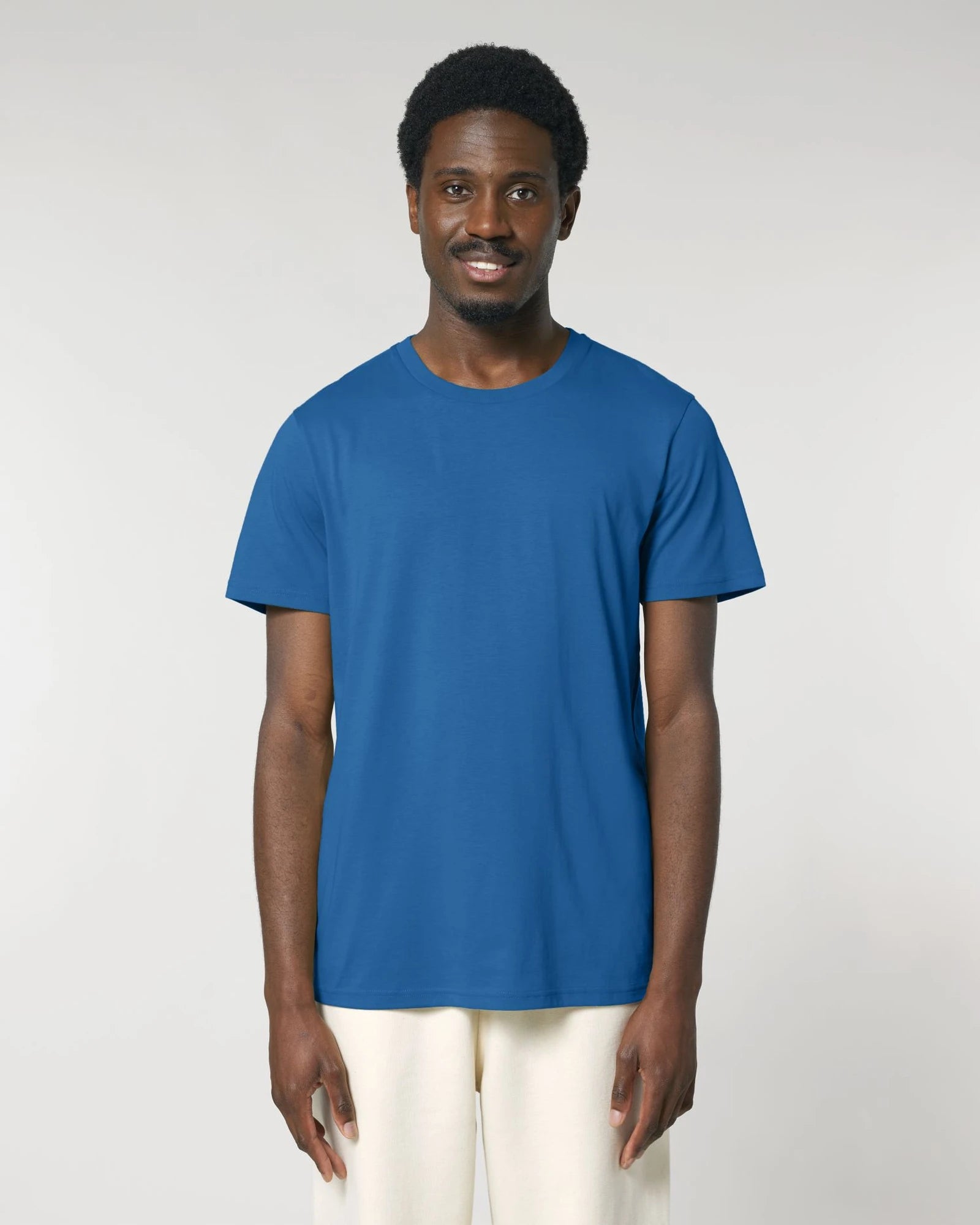 T-shirt biologisch katoen om te personaliseren - Koningsblauw