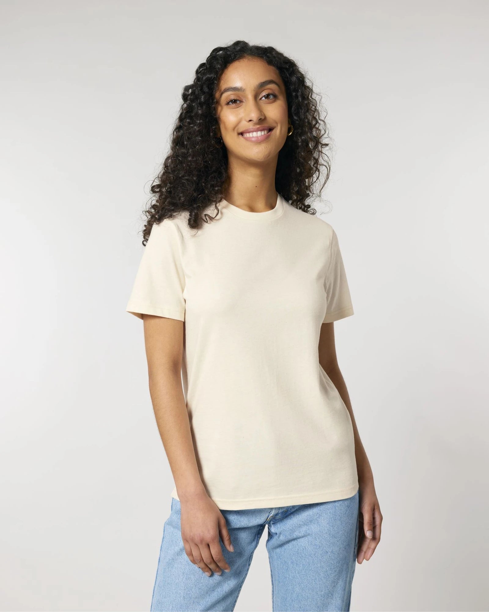 T-shirt biologisch katoen om te personaliseren - Natuurlijk ruw