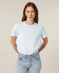 T-shirt biologisch katoen om te personaliseren - IJsblauw