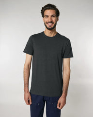 T-shirt biologisch katoen om te personaliseren - Donkergrijs gemêleerd