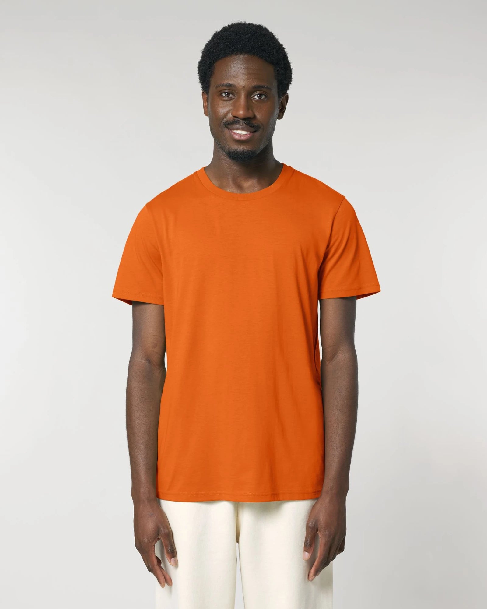 T-shirt biologisch katoen om te personaliseren - Fel oranje