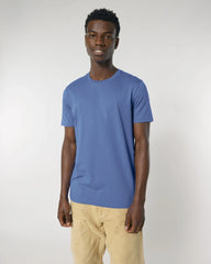 T-shirt biologisch katoen om te personaliseren - Helderblauw