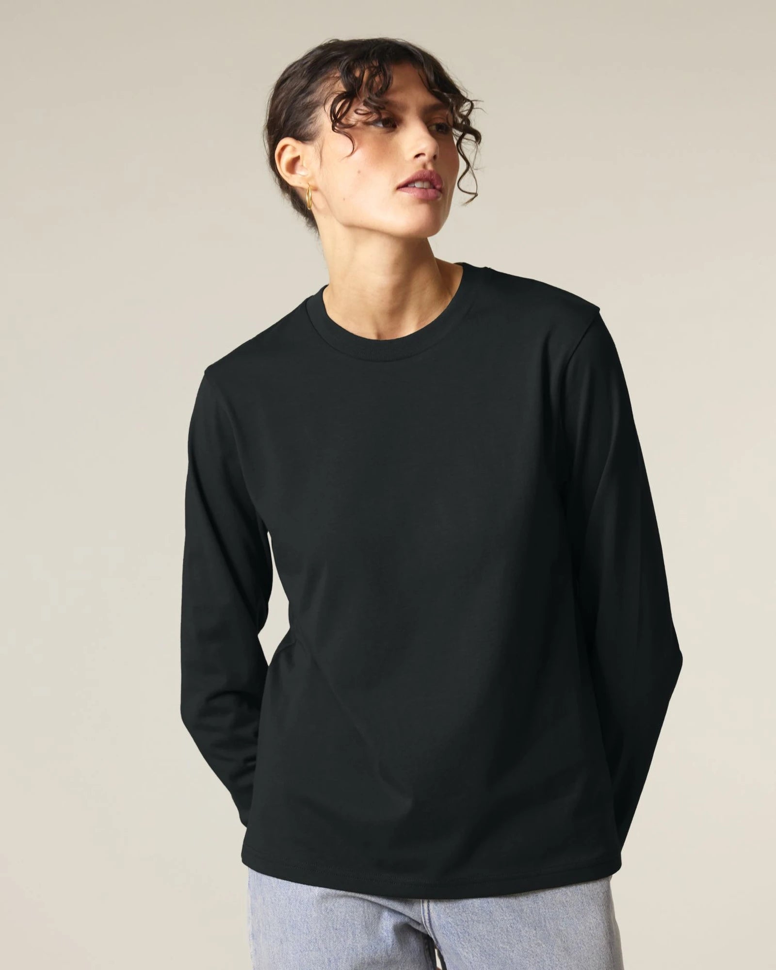 T-shirt bio-katoen Stanley/Stella om te personaliseren - Zwart