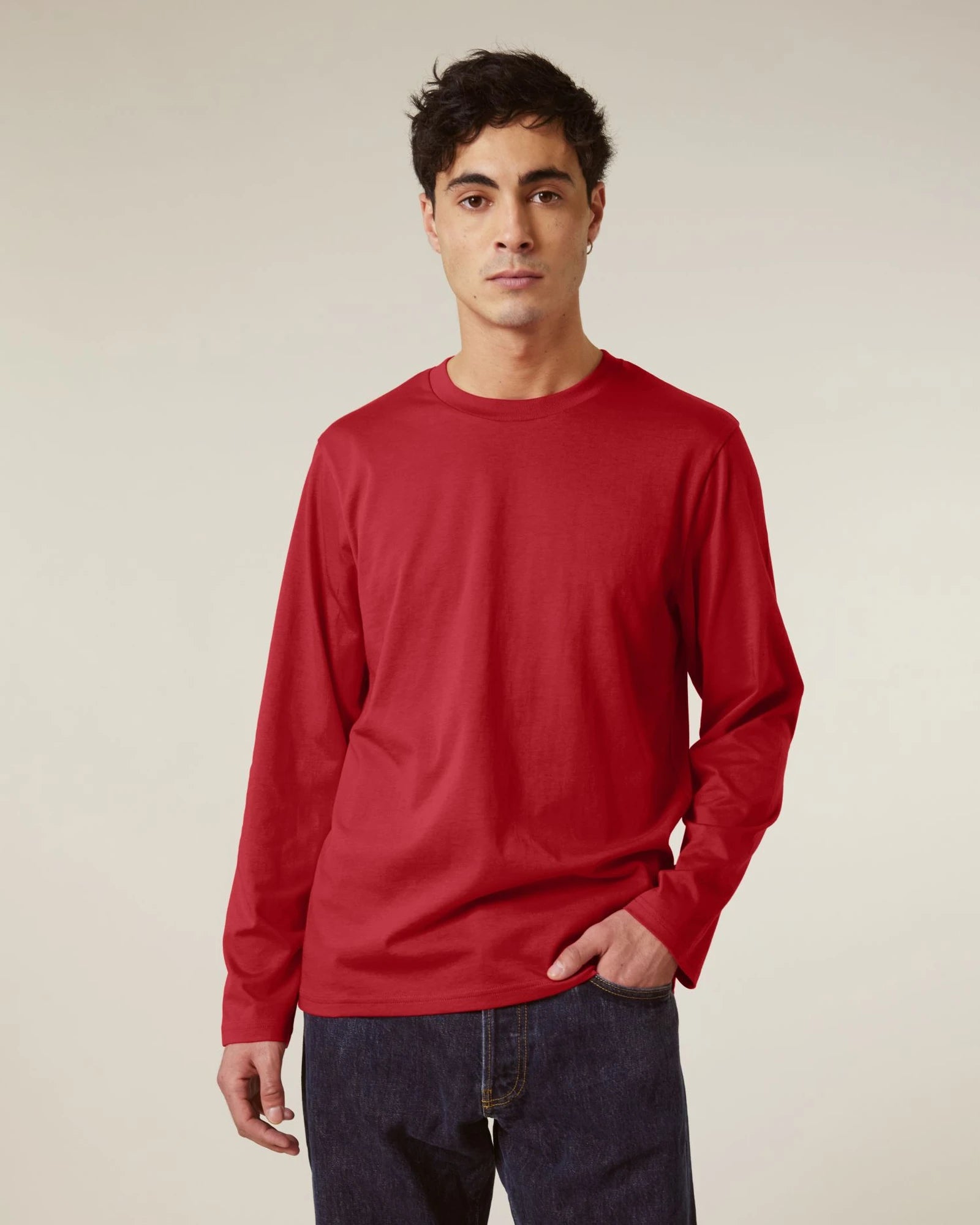 T-shirt bio-katoen Stanley/Stella om te personaliseren - Rood