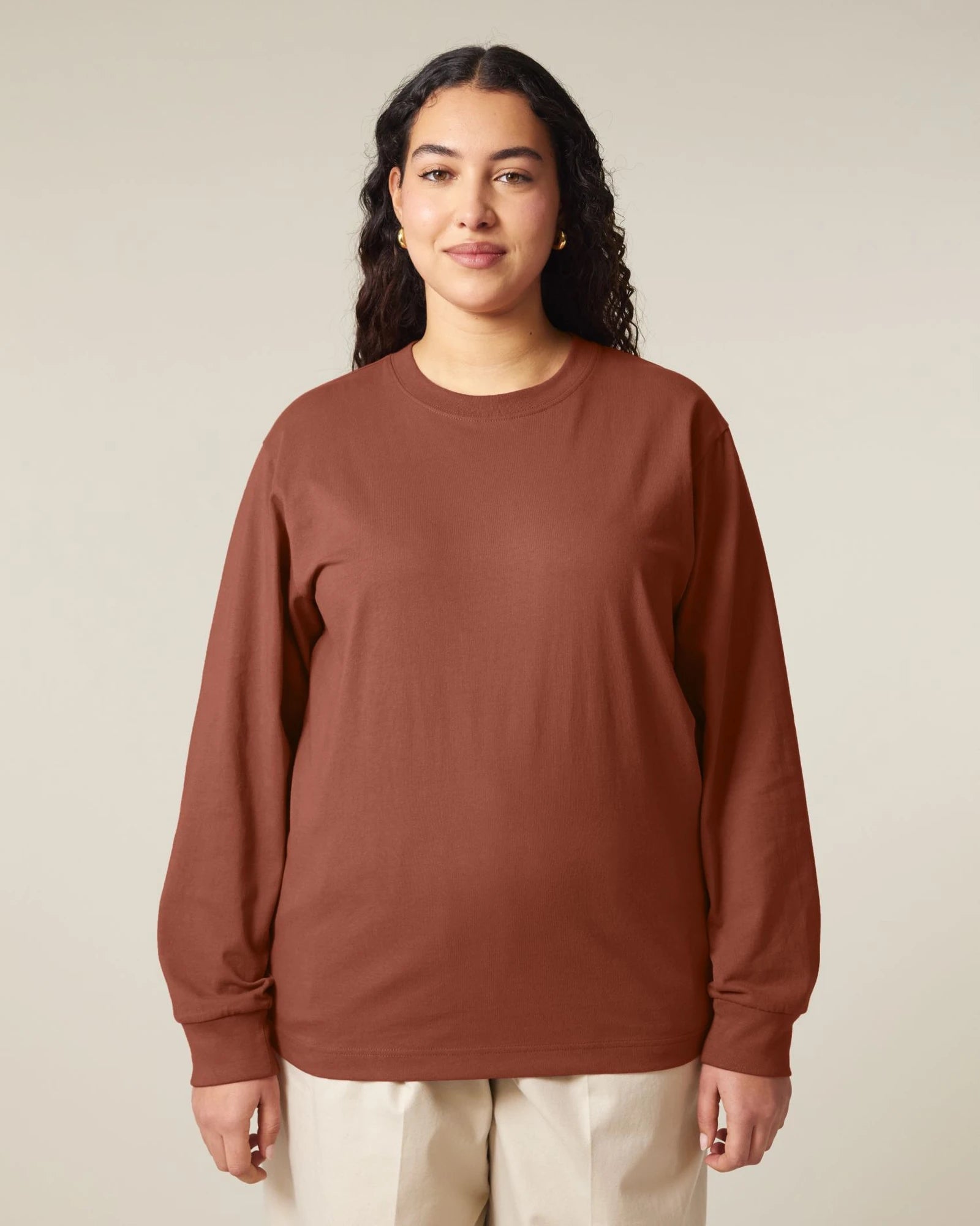 T-shirt lange mouwen Stanley/Stella om te personaliseren - 24