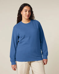 T-shirt lange mouwen Stanley/Stella om te personaliseren - Mindful Blue