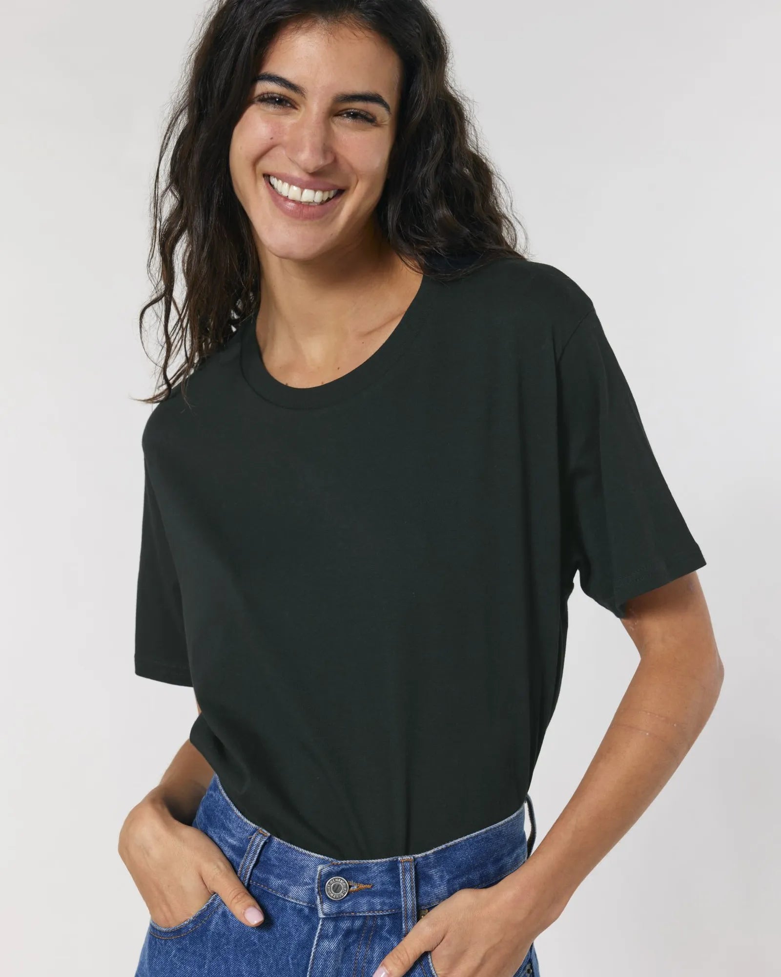 T-shirt unisex Stanley/Stella Rocker om te personaliseren - Zwart