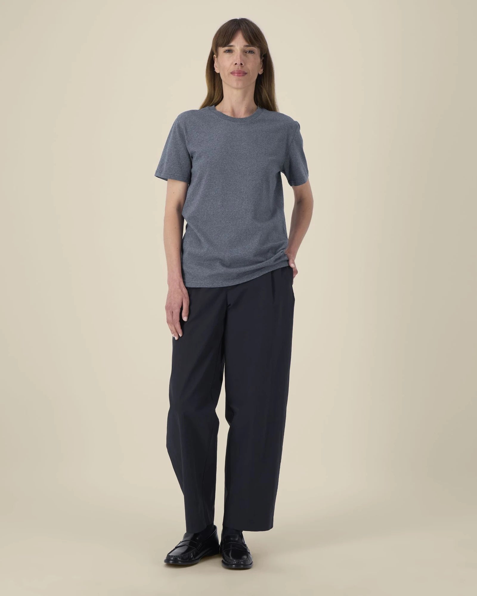 T-shirt gerecycled katoen om te personaliseren - Re-Navy