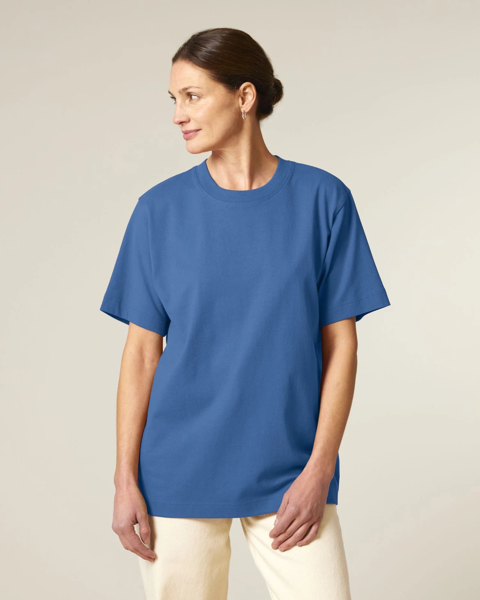 T-shirt biologisch katoen om te personaliseren - Mindful Blue