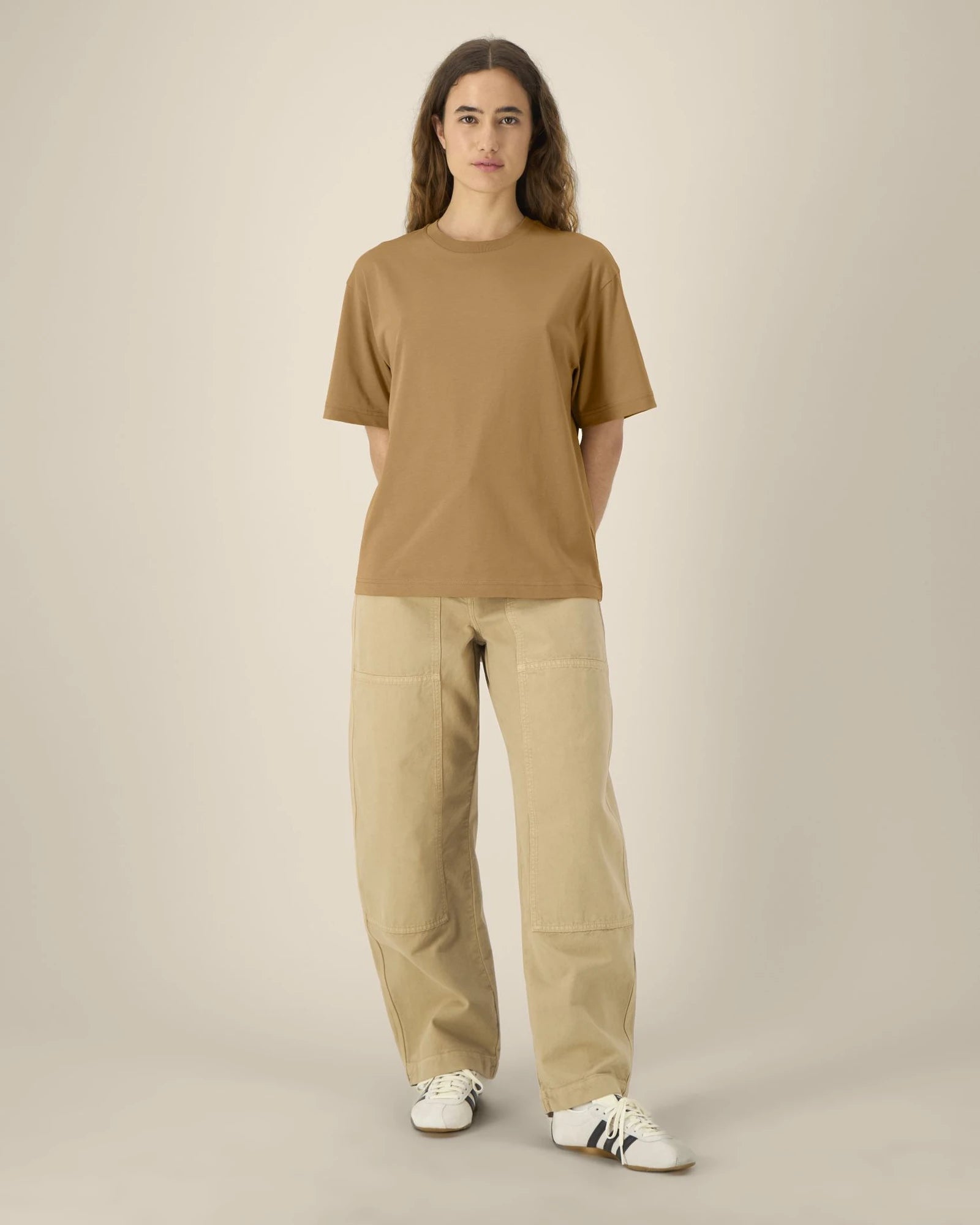 T-shirt biologisch katoen om te personaliseren - Grounded Beige