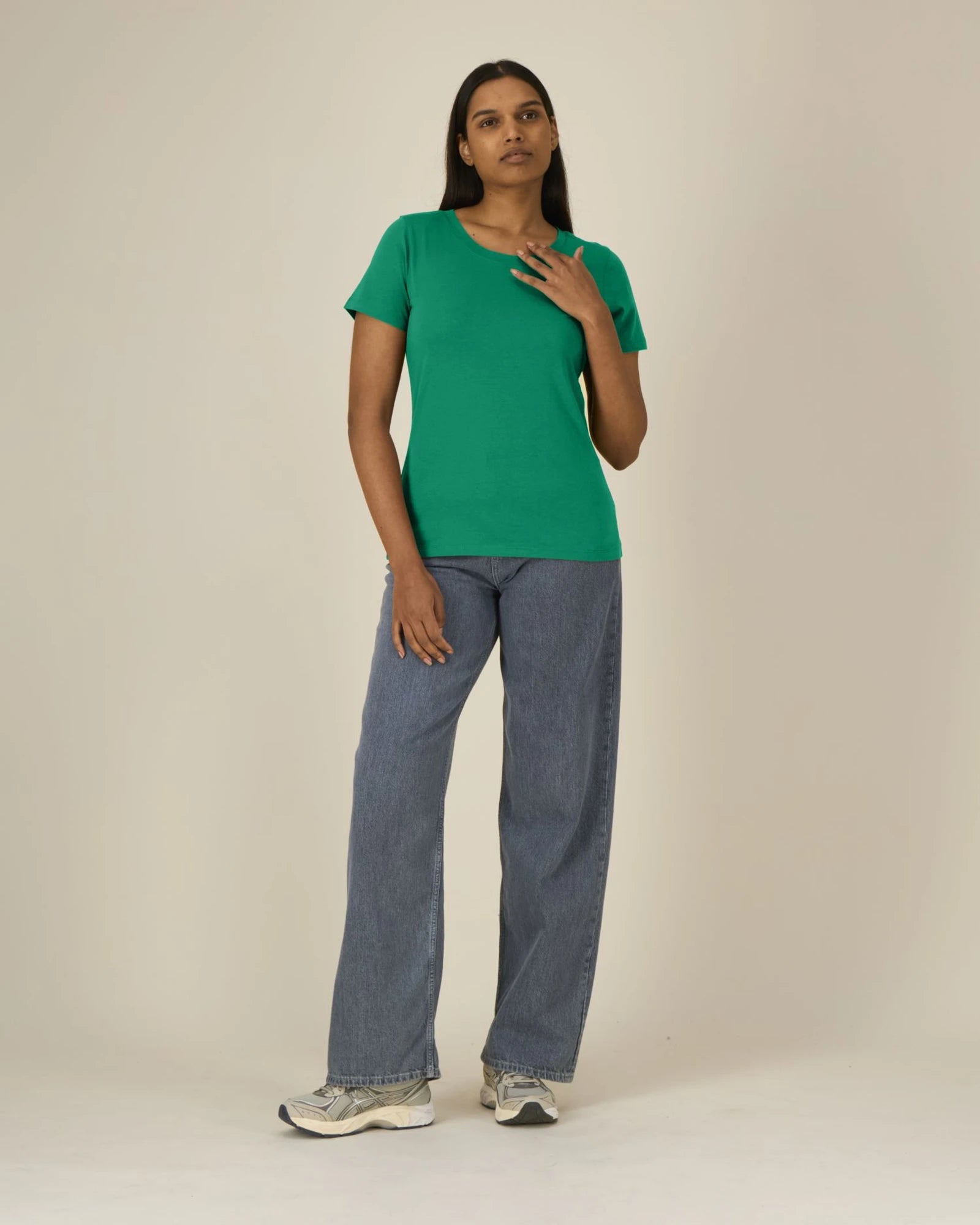 T-shirt dames Stanley/Stella Expresser om te personaliseren - Fris Groen