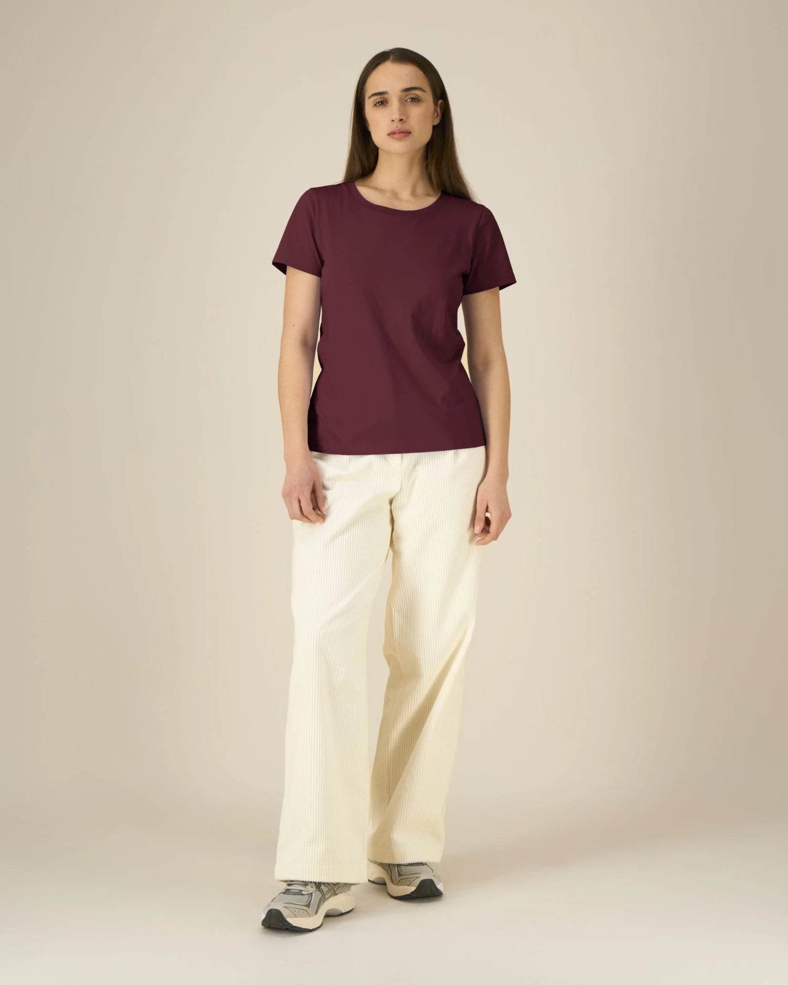 T-shirt dames Stanley/Stella Expresser om te personaliseren - Bordeauxrood