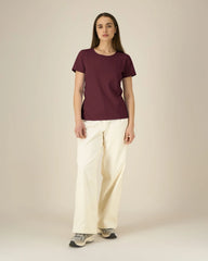T-shirt dames Stanley/Stella Expresser om te personaliseren - Bordeauxrood