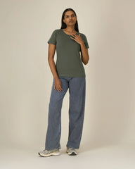 T-shirt dames Stanley/Stella Expresser om te personaliseren - Kaki