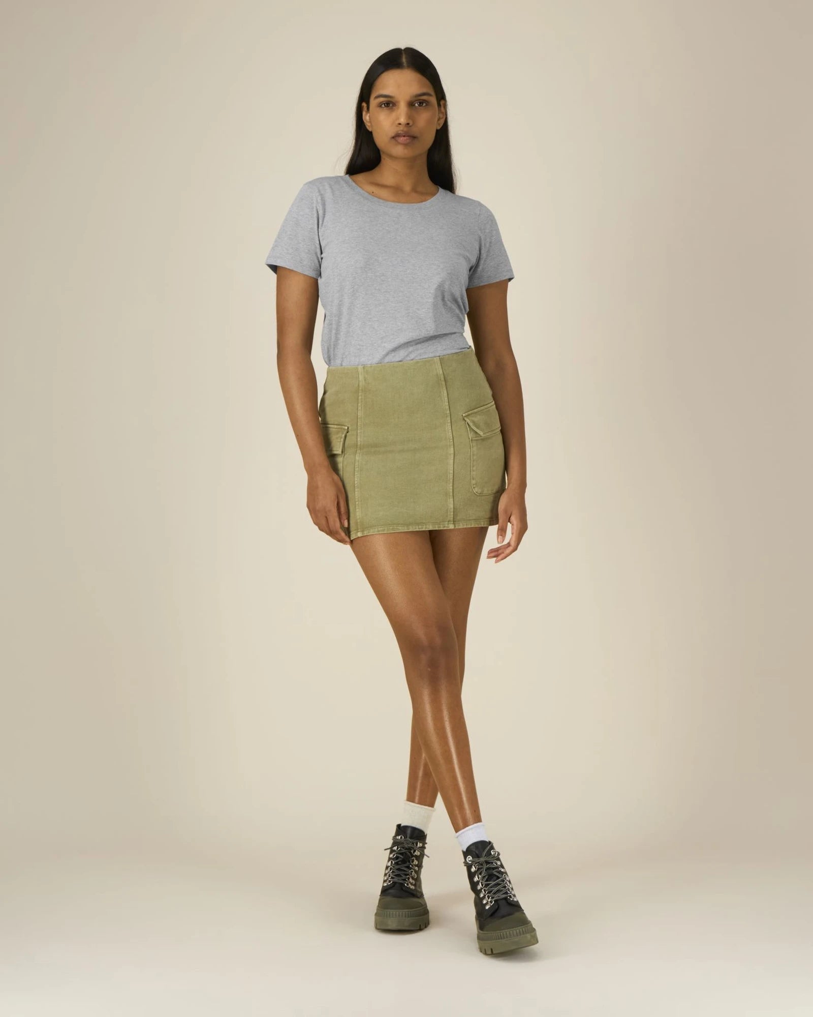 T-shirt dames Stanley/Stella Expresser om te personaliseren - Gemêleerd grijs