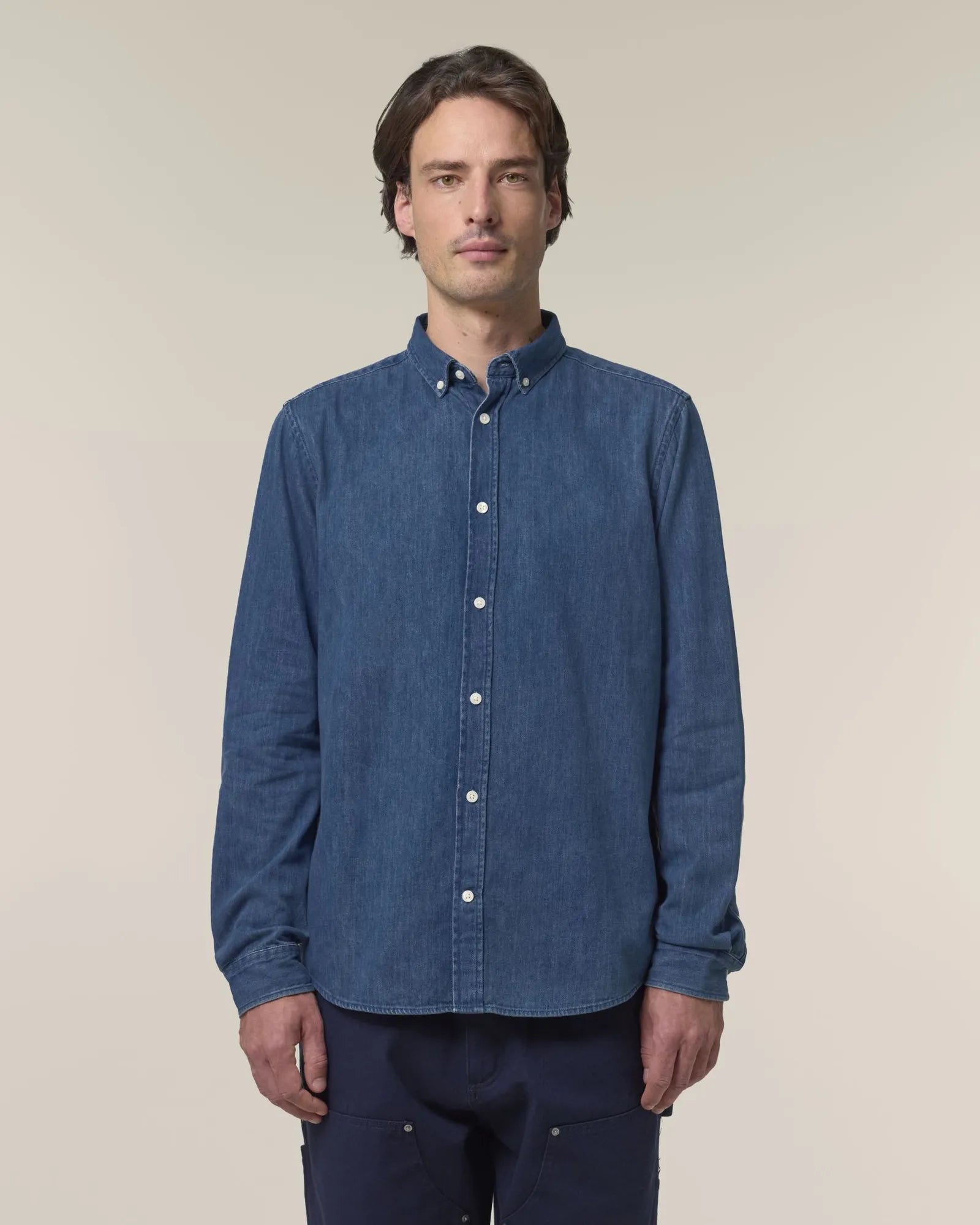 Denim overhemd Stanley/Stella om te personaliseren - 4