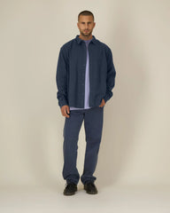 Overhemd biologisch katoen om te personaliseren - Garendyed marineblauw