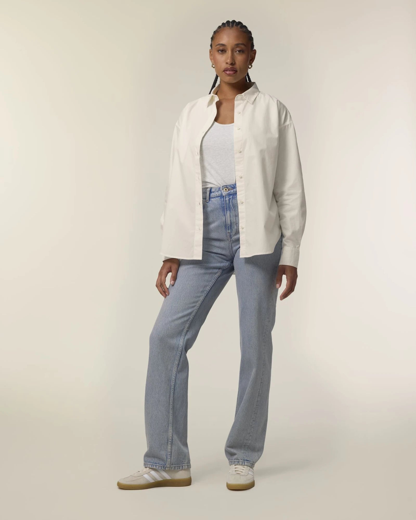 Blouse bio-katoen Stanley/Stella Styler om te personaliseren - Crème